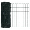 Ogrodzenie z słupkiem Zielony 0,4 x 10 m Stal i PVC