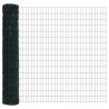 Ogrodzenie z słupkiem Zielony 1,5 x 10 m Stal i PVC
