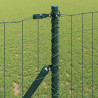Ogrodzenie z słupkiem Zielony 1,2 x 10 m Stal i PVC