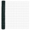 Ogrodzenie z słupkiem Zielony 1,5 x 10 m Stal i PVC