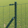 Ogrodzenie z słupkiem Zielony 1,2 x 10 m Stal