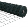 Ogrodzenie z słupkiem Zielony 1,5 x 10 m Stal