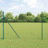Ogrodzenie z słupkiem Zielony 1,6 x 10 m Stal i PVC