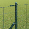 Ogrodzenie z słupkiem Zielony 1,6 x 10 m Stal i PVC