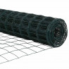 Ogrodzenie z słupkiem Zielony 0,4 x 25 m Stal i PVC