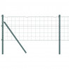 Ogrodzenie z słupkiem Zielony 0,8 x 25 m Stal