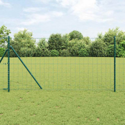 Ogrodzenie z słupkiem Zielony 1,2 x 25 m Stal