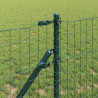 Ogrodzenie z słupkiem Zielony 0,4 x 50 m Stal i PVC