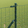 Ogrodzenie z słupkiem Zielony 1 x 10 m Stal