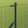 Ogrodzenie z słupkiem Zielony 1,6 x 10 m Stal i PVC