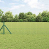 Ogrodzenie z słupkiem Zielony 0,8 x 25 m Stal