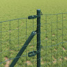 Ogrodzenie z słupkiem Zielony 0,4 x 50 m Stal i PVC