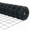 Ogrodzenie z słupkiem Szary 1,6 x 10 m Stal i PVC