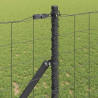 Ogrodzenie z słupkiem Szary 1 x 10 m Stal