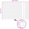 Ogrodzenie z słupkiem Szary 1,2 x 25 m Stal i PVC