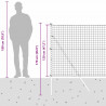 Ogrodzenie z słupkiem Szary 1,2 x 25 m Stal i PVC