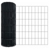 Ogrodzenie z słupkiem Szary 0,8 x 25 m Stal i PVC
