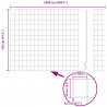 Ogrodzenie z słupkiem Szary 1,2 x 25 m Stal i PVC