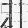 Ogrodzenie z słupkiem Szary 0,8 x 25 m Stal