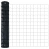 Ogrodzenie z słupkiem Szary 1 x 25 m Stal