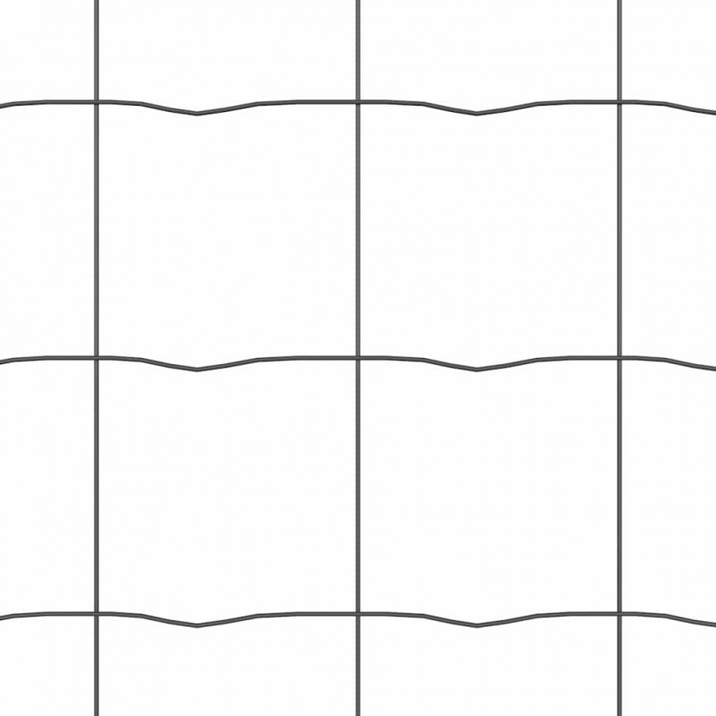 Ogrodzenie z słupkiem Szary 1 x 25 m Stal