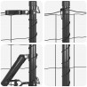 Ogrodzenie z słupkiem Szary 0,6 x 50 m Stal i PVC