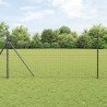 Ogrodzenie z słupkiem Szary 1 x 10 m Stal