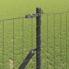 Ogrodzenie z słupkiem Szary 1,2 x 10 m Stal