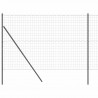 Ogrodzenie z słupkiem Szary 1,5 x 10 m Stal