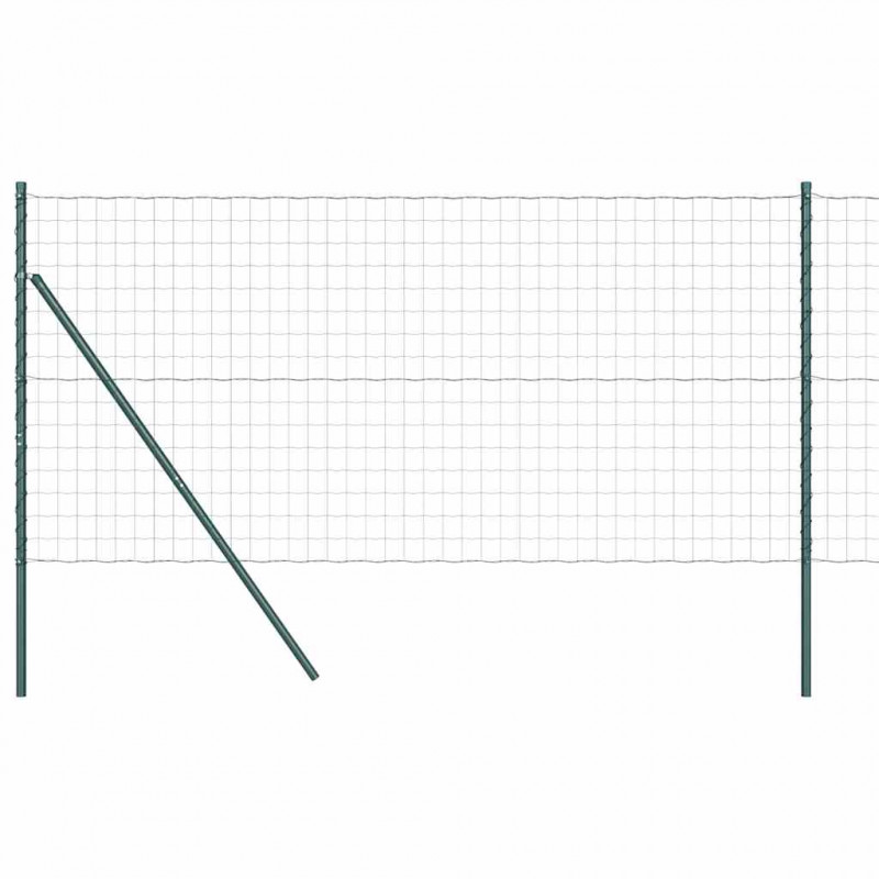 Ogrodzenie z słupkiem Szary 1 x 25 m Stal