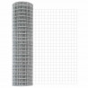 Ogrodzenie z słupkiem Srebrny 1,2 x 10 m Stal i PVC
