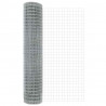 Ogrodzenie z słupkiem Srebrny 1,6 x 10 m Stal i PVC