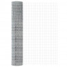 Ogrodzenie z słupkiem Srebrny 1,6 x 10 m Stal i PVC