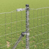 Ogrodzenie z słupkiem Srebrny 1 x 10 m Stal i PVC