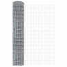 Ogrodzenie z słupkiem Srebrny 1,6 x 10 m Stal i PVC