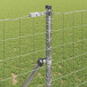 Ogrodzenie z słupkiem Srebrny 1,4 x 10 m Stal i PVC