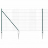 Ogrodzenie z słupkiem Zielony 1,2 x 10 m Stal i PVC