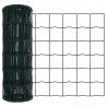 Ogrodzenie z słupkiem Zielony 0,8 x 10 m Stal