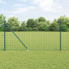 Ogrodzenie z słupkiem Zielony 1 x 10 m Stal