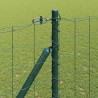 Ogrodzenie z słupkiem Zielony 1,6 x 10 m Stal i PVC