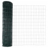 Ogrodzenie z słupkiem Zielony 1 x 25 m Stal i PVC