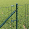 Ogrodzenie z słupkiem Zielony 0,4 x 50 m Stal i PVC