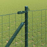 Ogrodzenie z słupkiem Zielony 1,2 x 10 m Stal