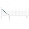Ogrodzenie z słupkiem Zielony 0,4 x 25 m Stal i PVC