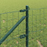 Ogrodzenie z słupkiem Zielony 0,4 x 25 m Stal i PVC