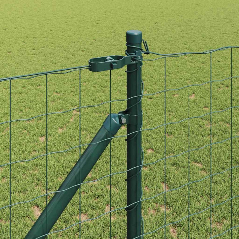 Ogrodzenie z słupkiem Zielony 1,2 x 25 m Stal
