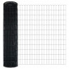 Ogrodzenie z słupkiem Szary 1,2 x 10 m Stal i PVC