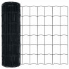 Ogrodzenie z słupkiem Szary 0,8 x 10 m Stal i PVC