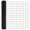 Ogrodzenie z słupkiem Szary 1,4 x 10 m Stal i PVC