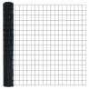 Ogrodzenie z słupkiem Szary 1,6 x 10 m Stal i PVC